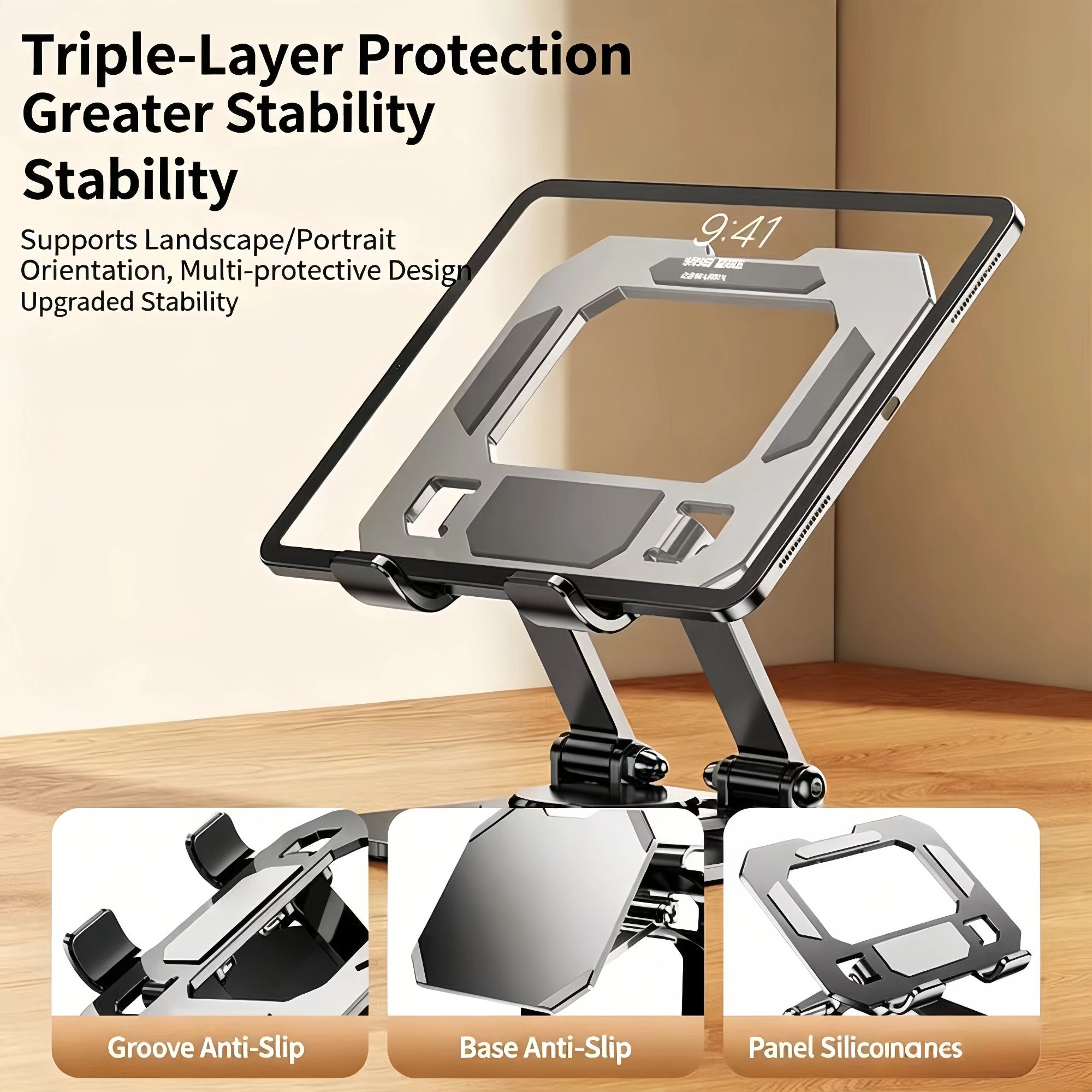 XYvans Portable Laptop Stand – 360° Rotating Adjustable Holder