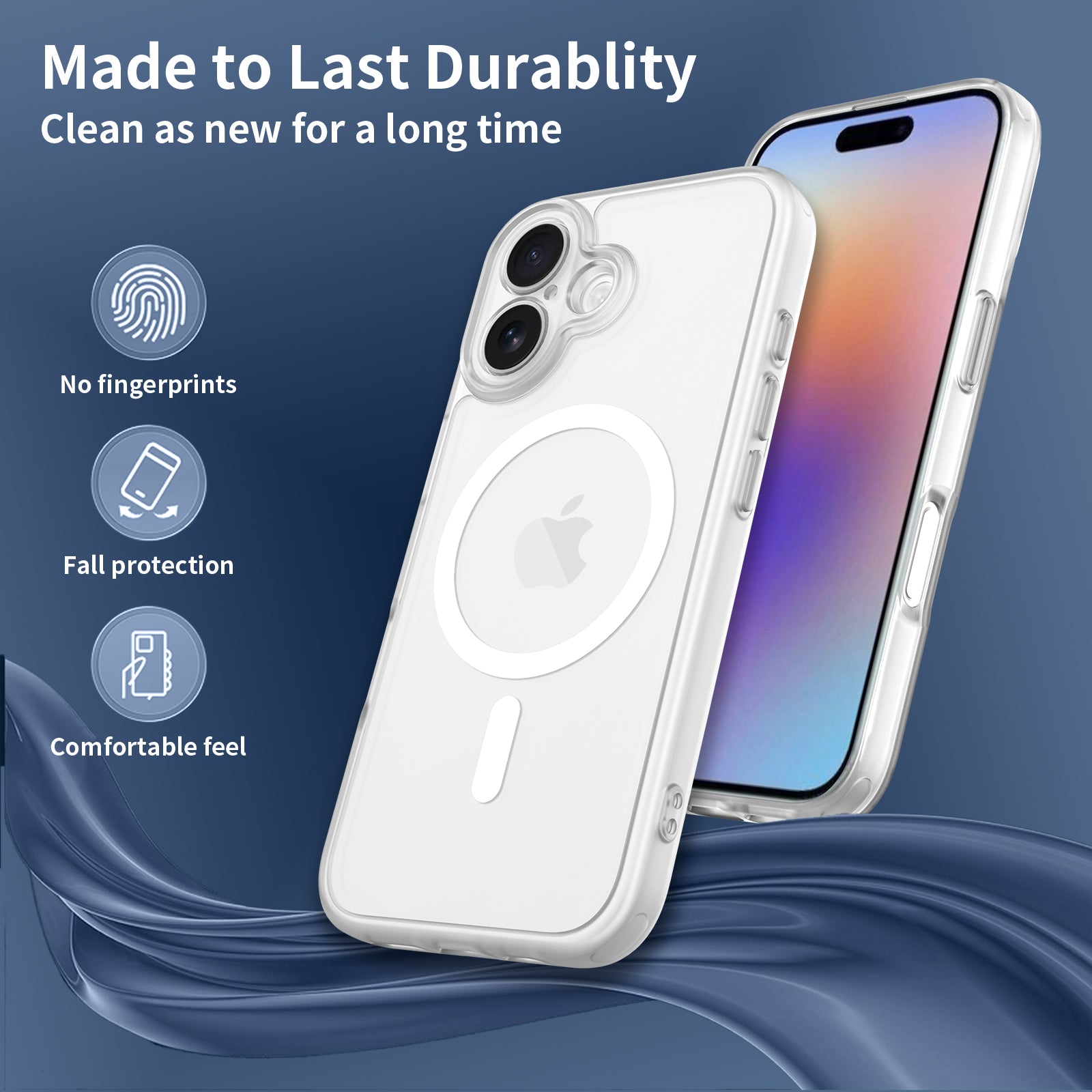 Magnetic for iPhone 17 Case, Shockproof Slim Full-Coverage Camera Protection, Durable Drop Proof Clear Protective Magnetic Phone Case